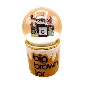 Bloomingdales Candy Jar Snow Globe Big Brown Bag 2024 Limited Edition 59th St